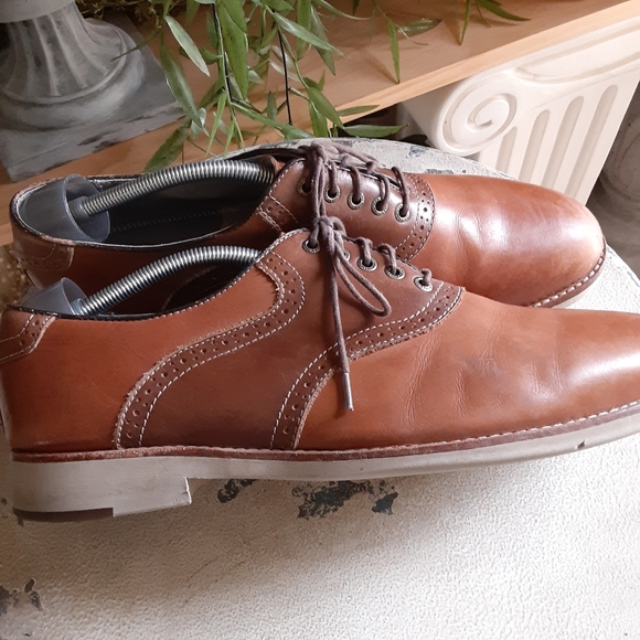 Johnston and Murphy,  FLEX SYSTEM, SHEEPSKIN, Size 11 M, Brown & Tan Saddles - Picture 4 of 13